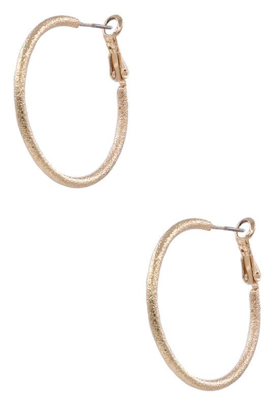 Glimmer Gold Hoops