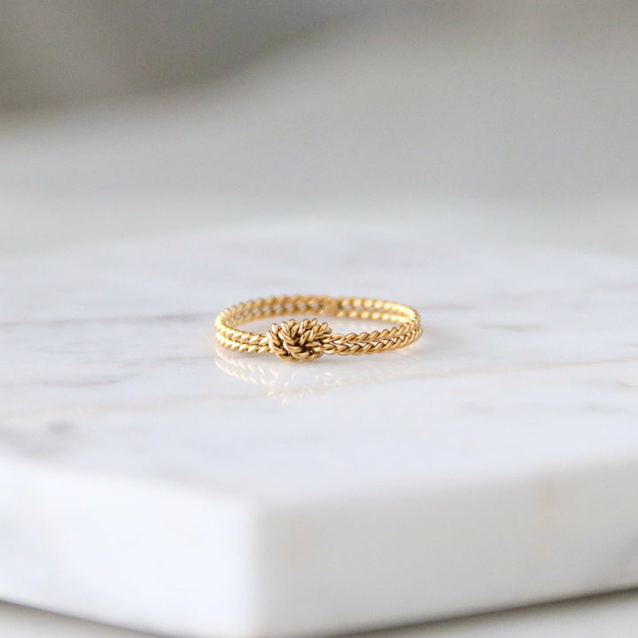 Braided Knot Stack Ring