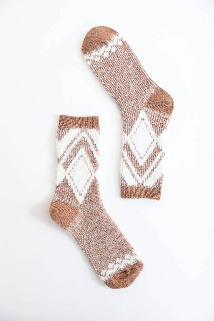Cozy Diamond Socks