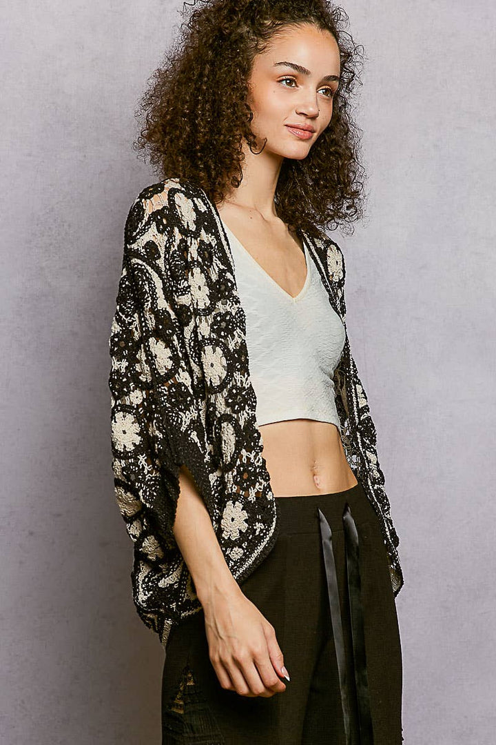 Cali Crochet Cardigan Top