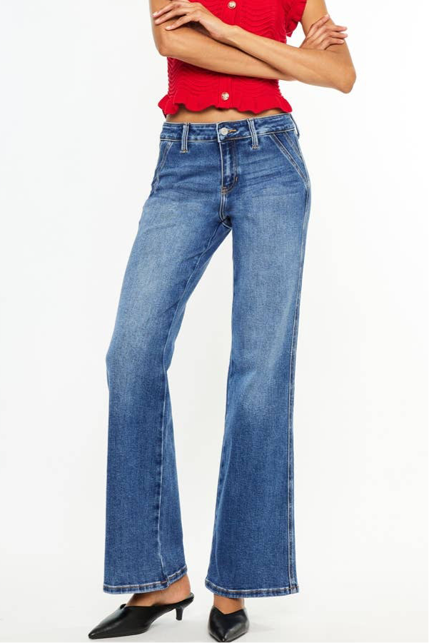 Indigo Ease Flare Jeans