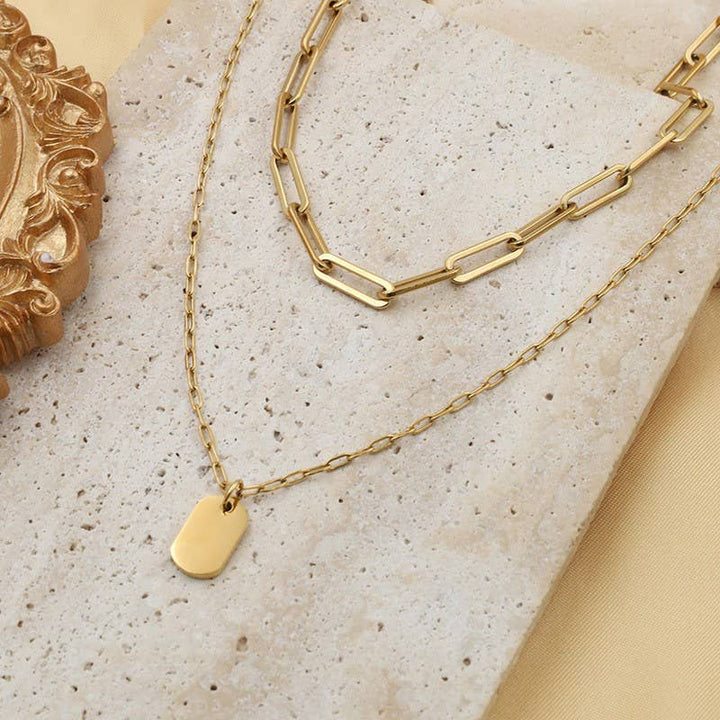 Link + Tag Necklace