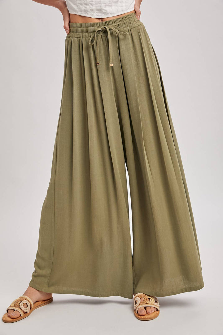 Olive Muse Palazzo Pants