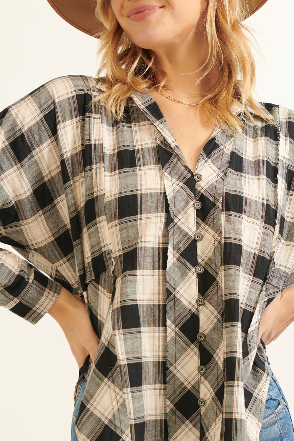 Gone Country Plaid Button Up FINAL SALE