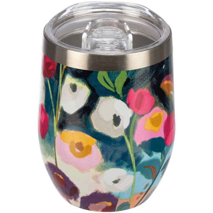 Floral Wine Tumbler