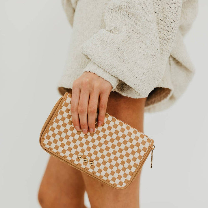 Lenni Large Zip Woven Wallet (4 Colors)