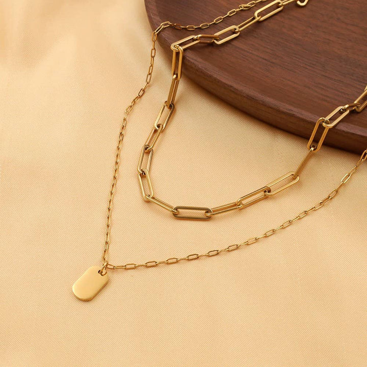 Link + Tag Necklace