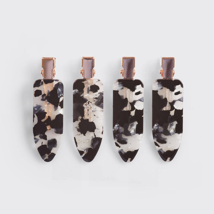 Creaseless Clips Set - Black Terrazzo