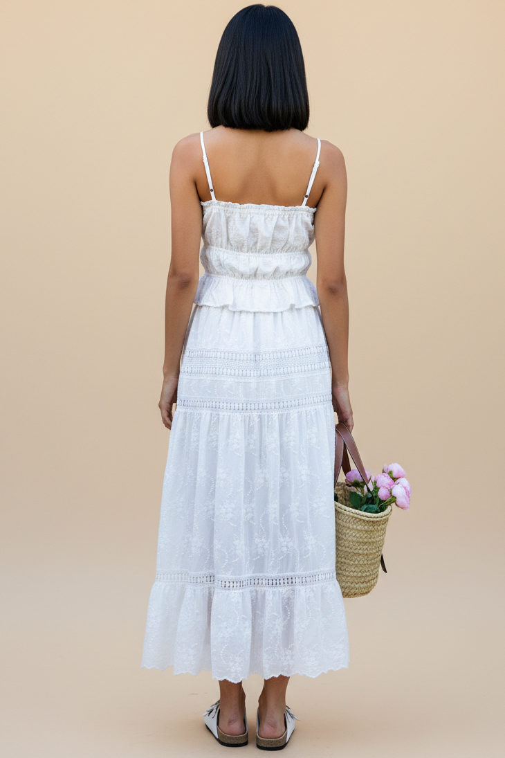 Isla Embroidered Top + Maxi Skirt Set