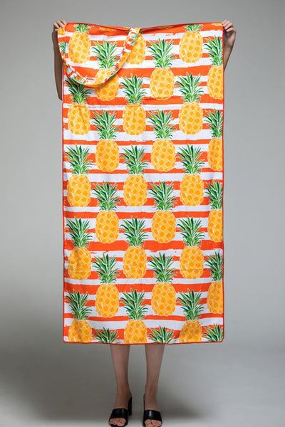 Pineapple Passion 2-in-1 Beach Towel + Tote