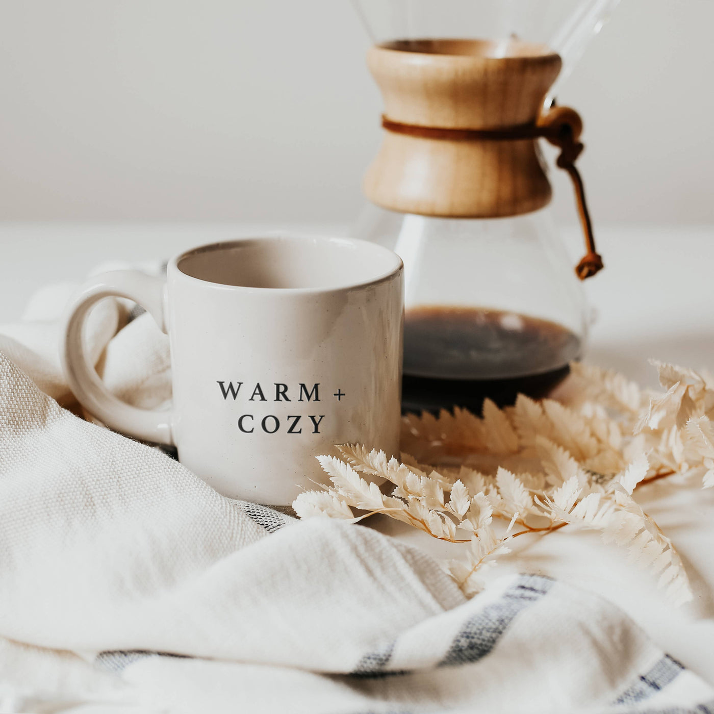 Warm + Cozy Stoneware Coffee Mug