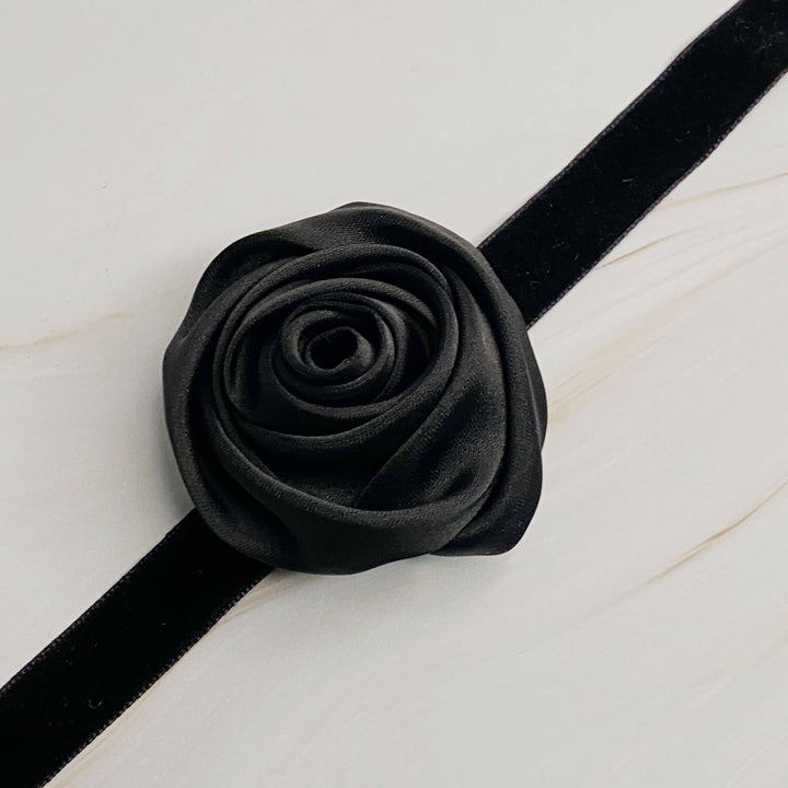 Satin Rose Necklace