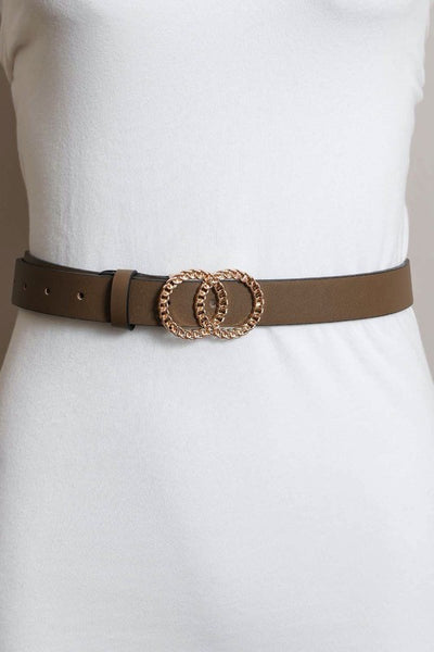 Double Chain Buckle Belt