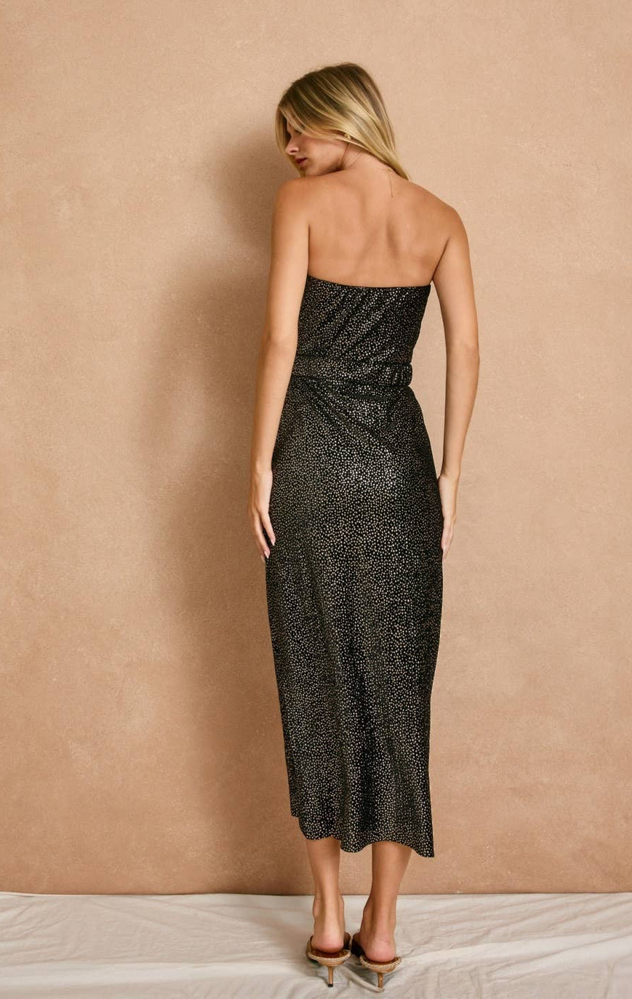 Midnight Muse Velvet Strapless Holiday Dress