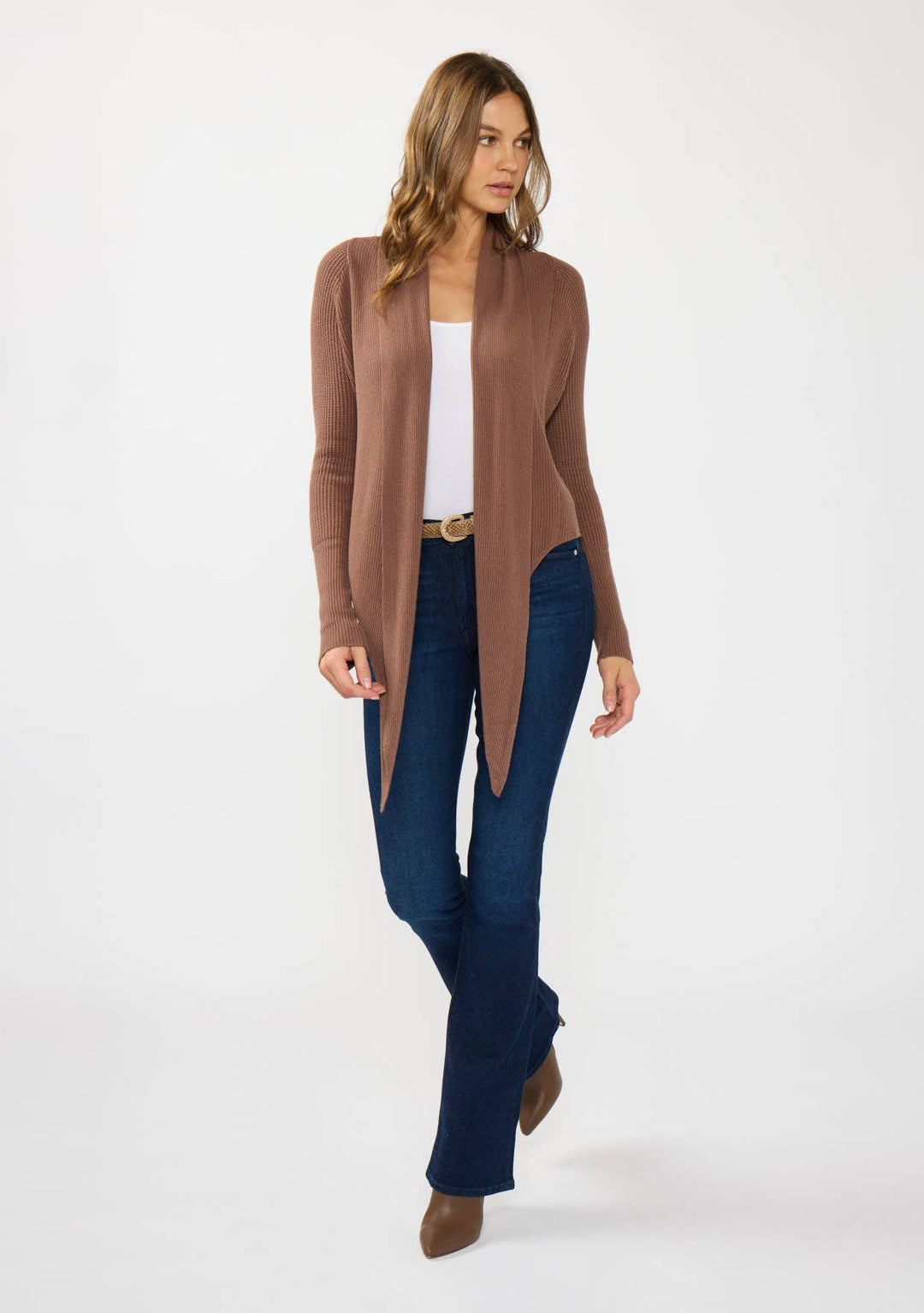 Willa Tie Front Knit Wrap Cardigan