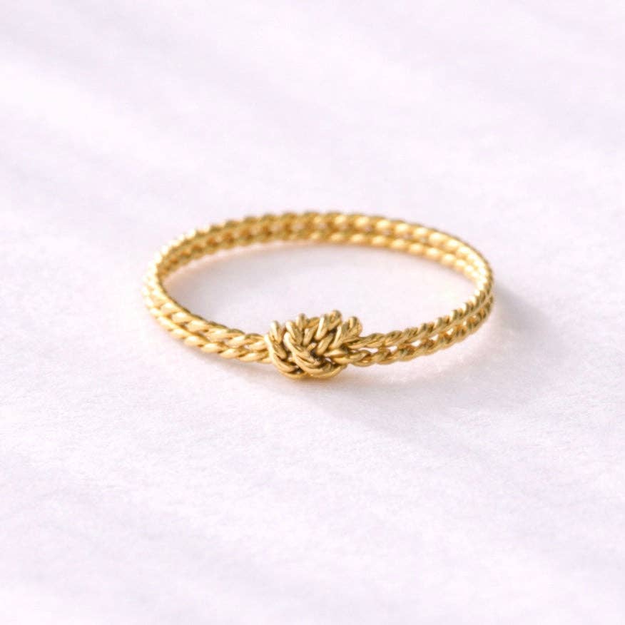 Braided Knot Stack Ring