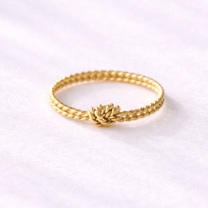 Braided Knot Stack Ring