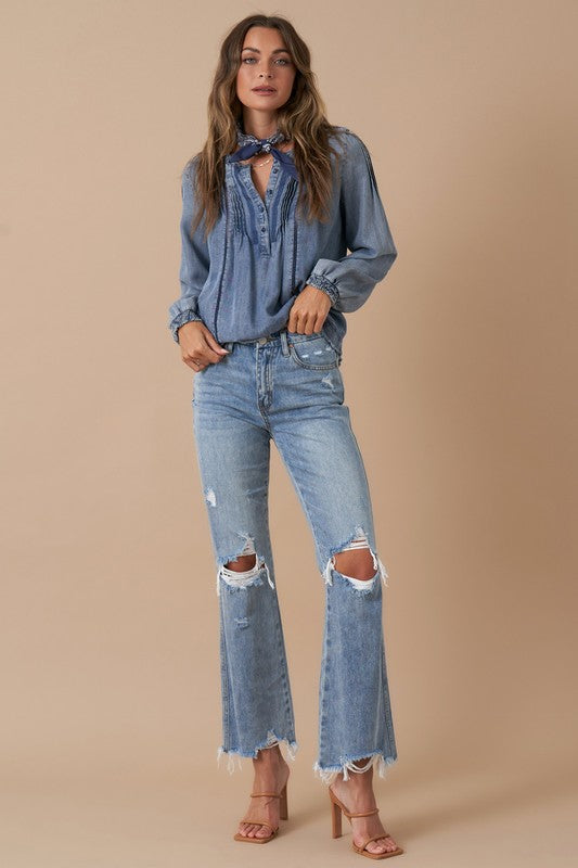 Kenna Cropped Denim Flash/Final Sale