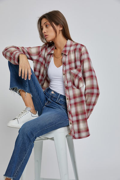 Bridgette Plaid Button Down