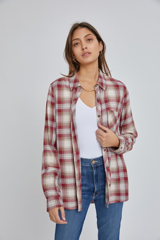 Bridgette Plaid Button Down