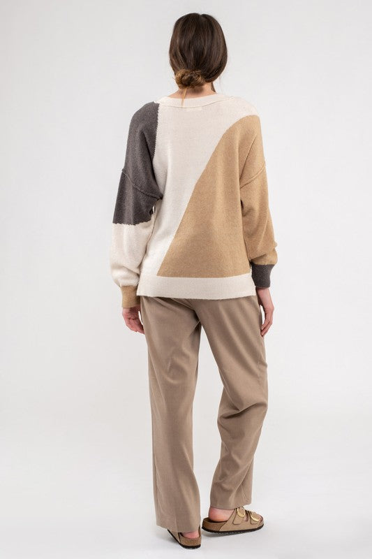 Palmer Color Block Sweater