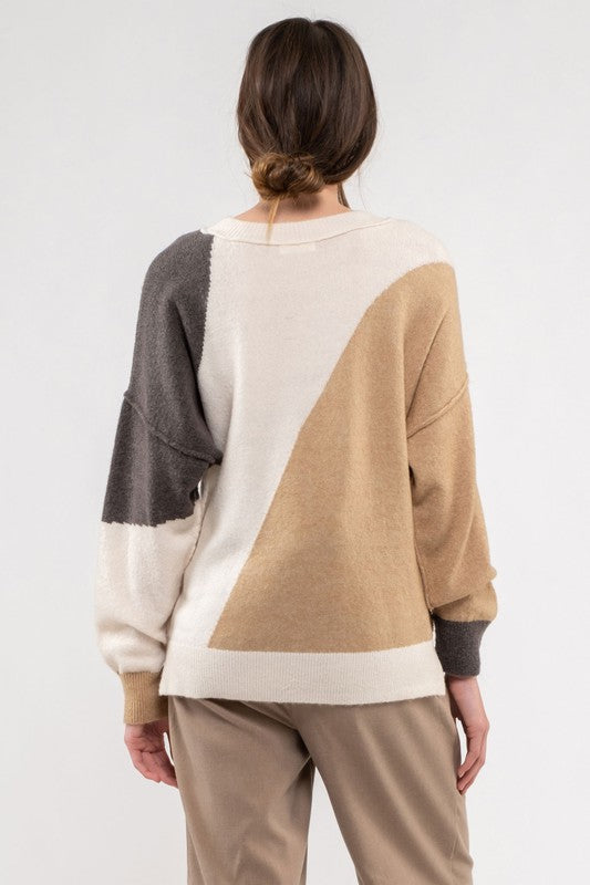 Palmer Color Block Sweater