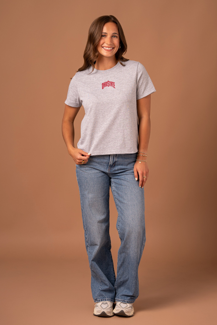 Ohio State Embroidered Tee