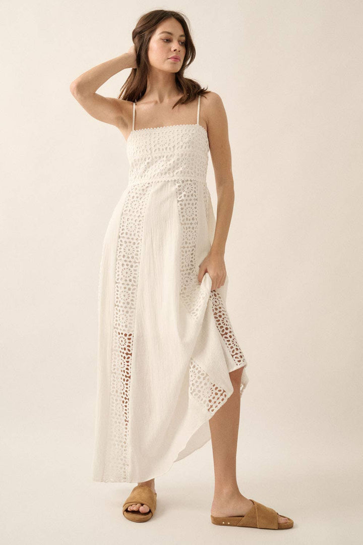 Mykonos Crochet Maxi Dress