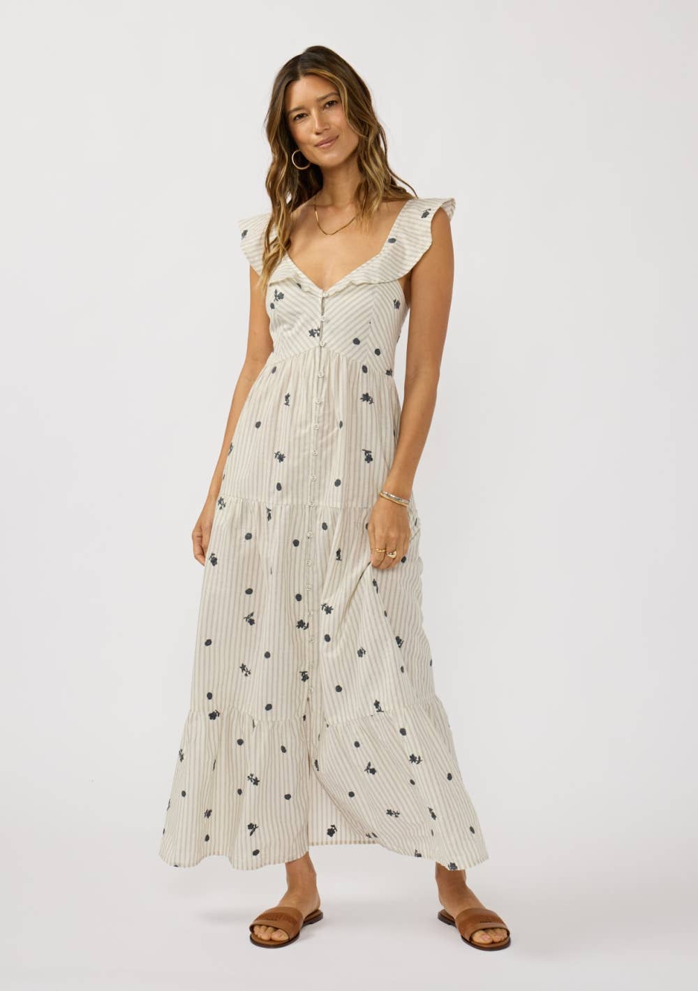 Seaside Bloom Maxi Dress
