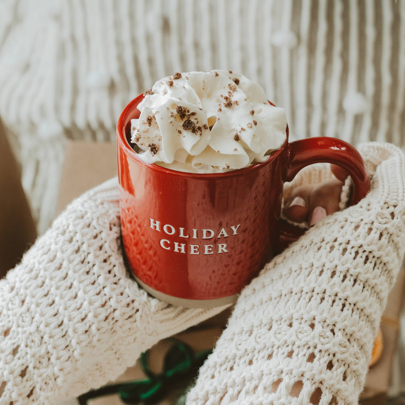 Holiday Cheer Stoneware Coffee Mug
