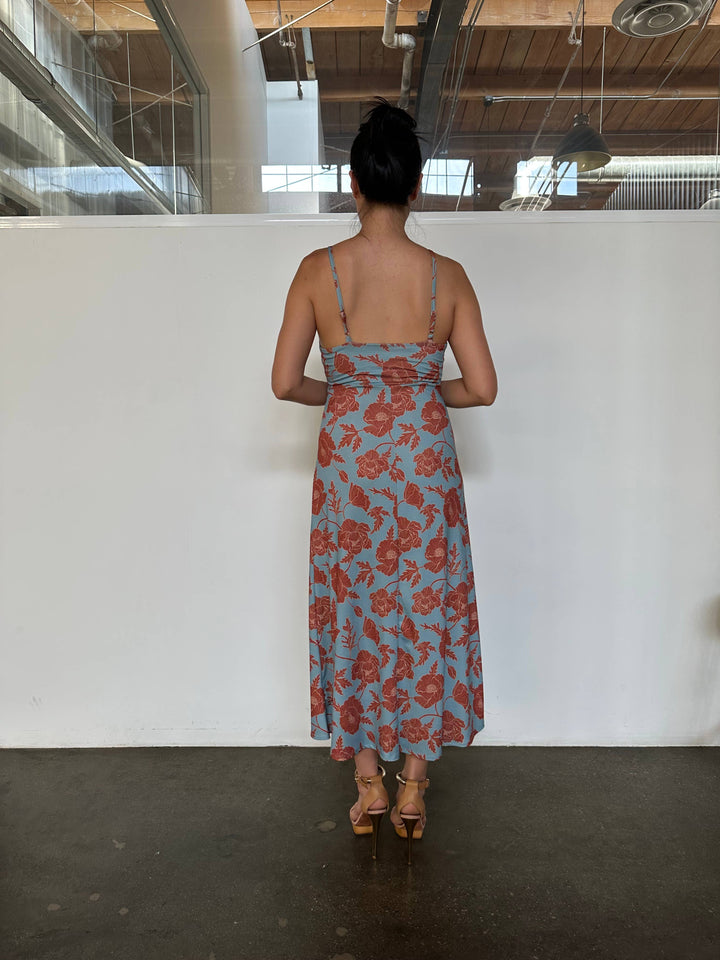 Elise Floral Midi Tie Dress