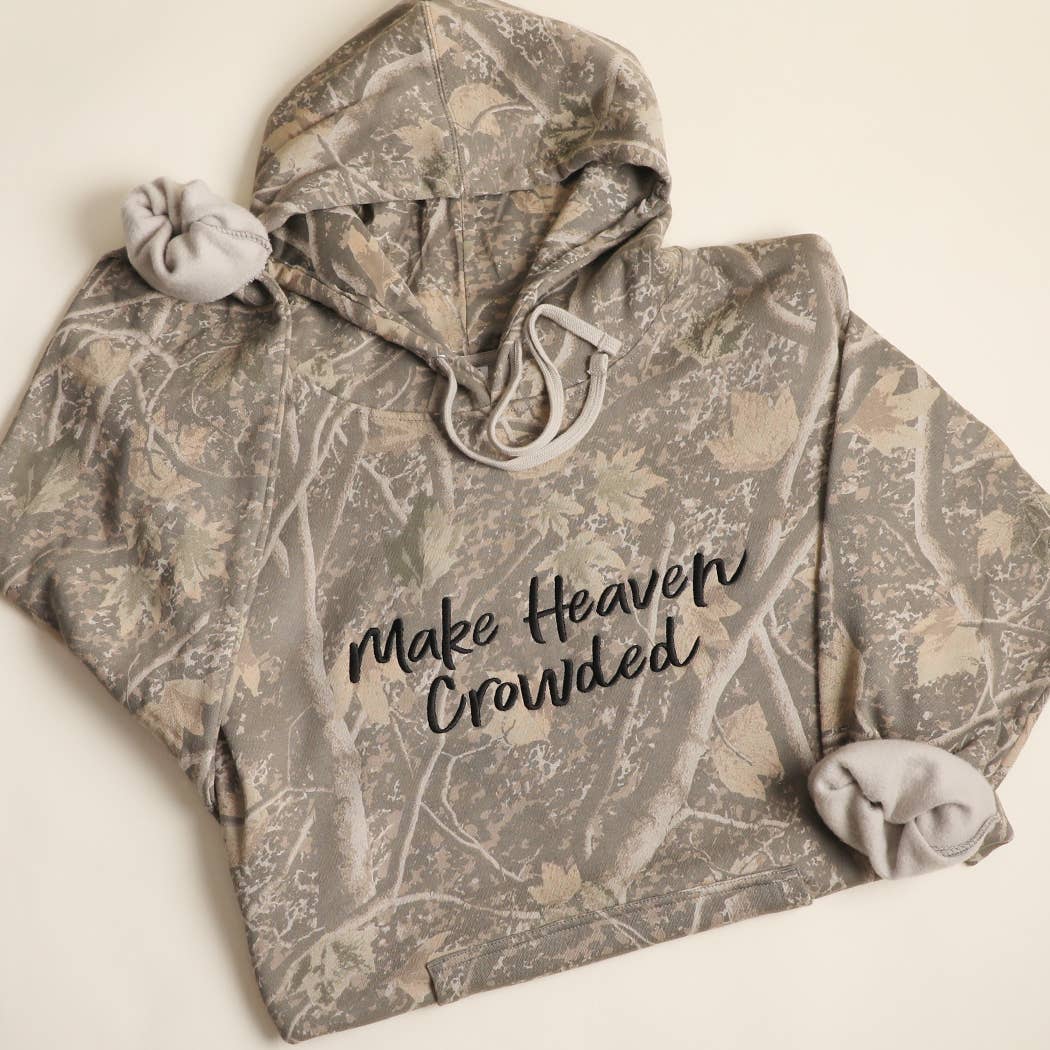Make Heaven Crowded Embroidered Hoodie