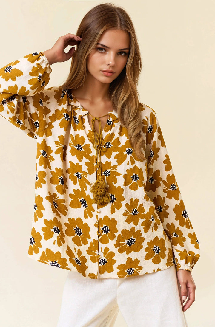 Golden Bloom Blouse