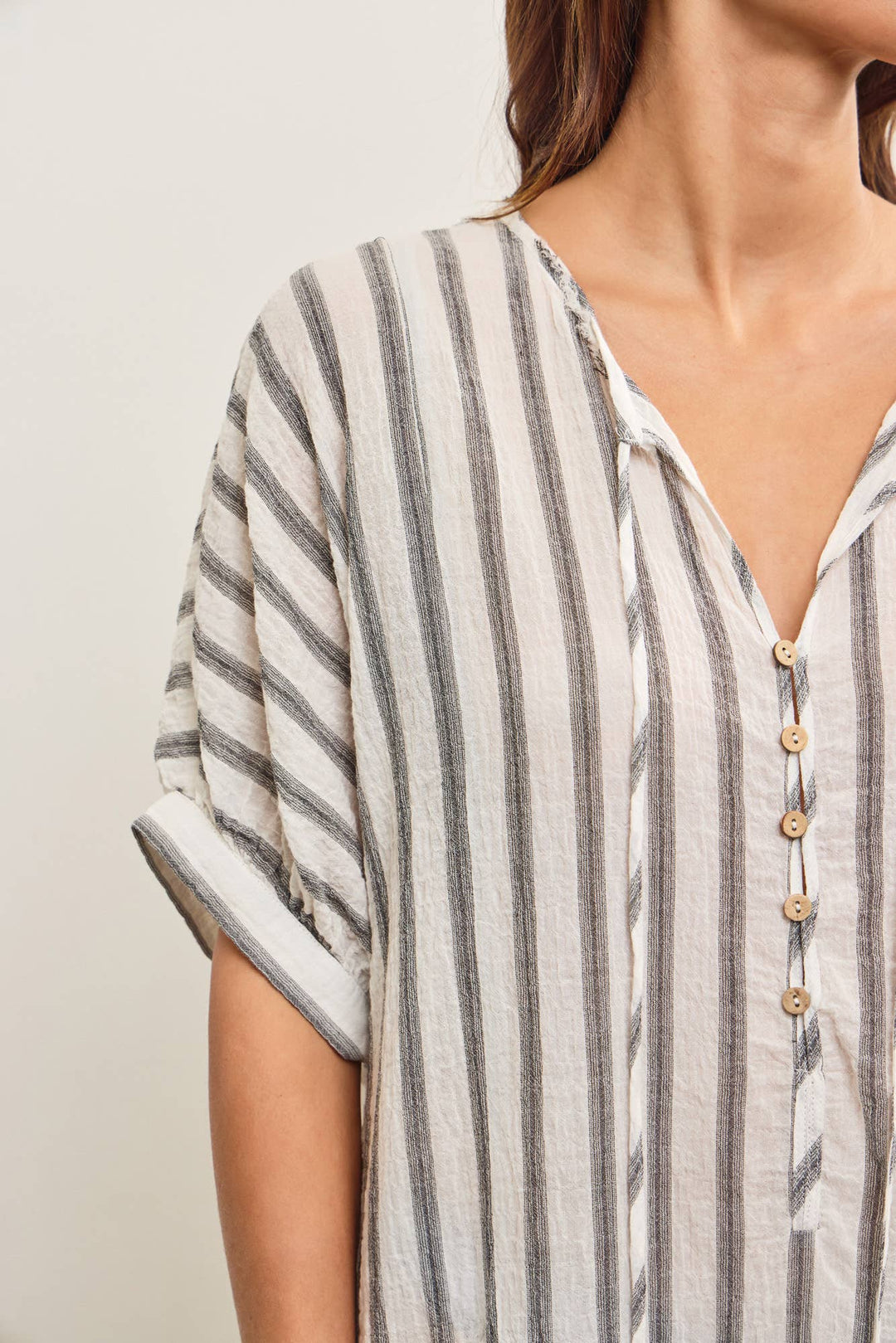Boardwalk Stripe Tunic Gauze Dress