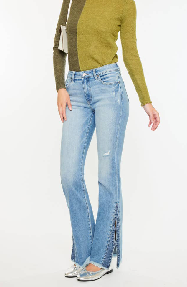 Lola Mid Rise Flare Jeans