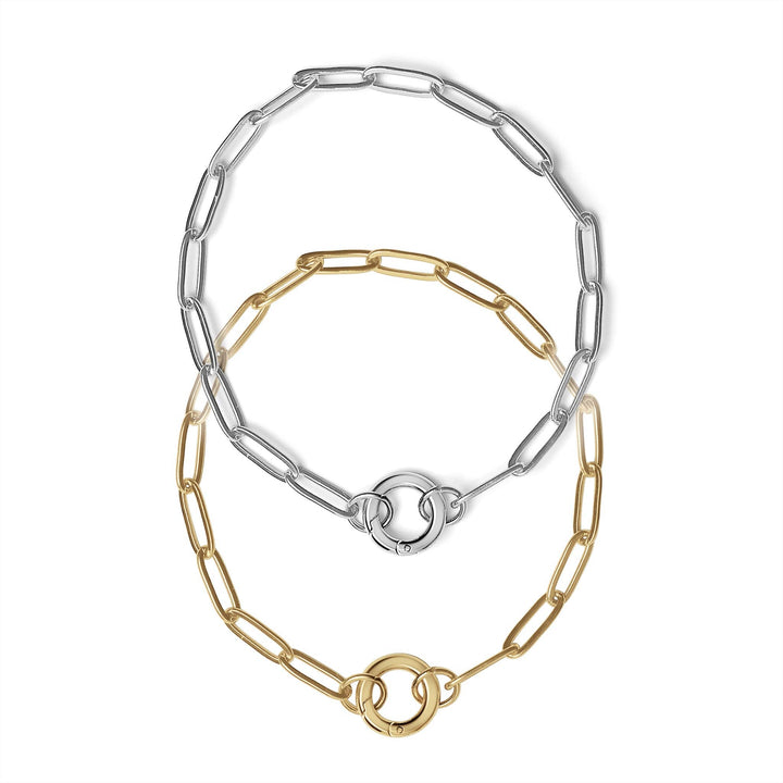 Sweetheart Paperclip Bracelet + Heart Charm