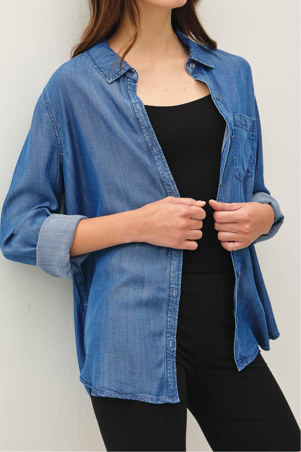 Chambray Denim Button Down