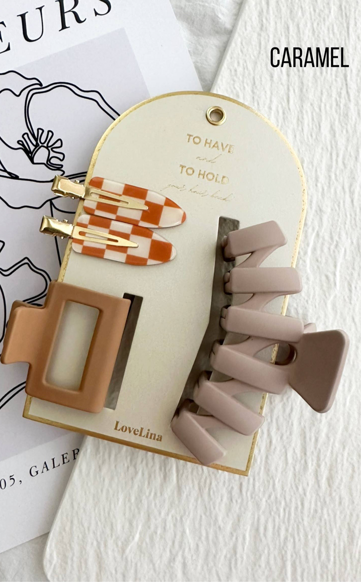 3-Pack Hair Clip Set