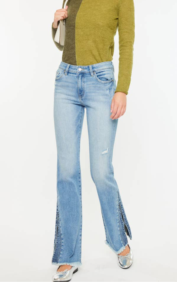 Lola Mid Rise Flare Jeans