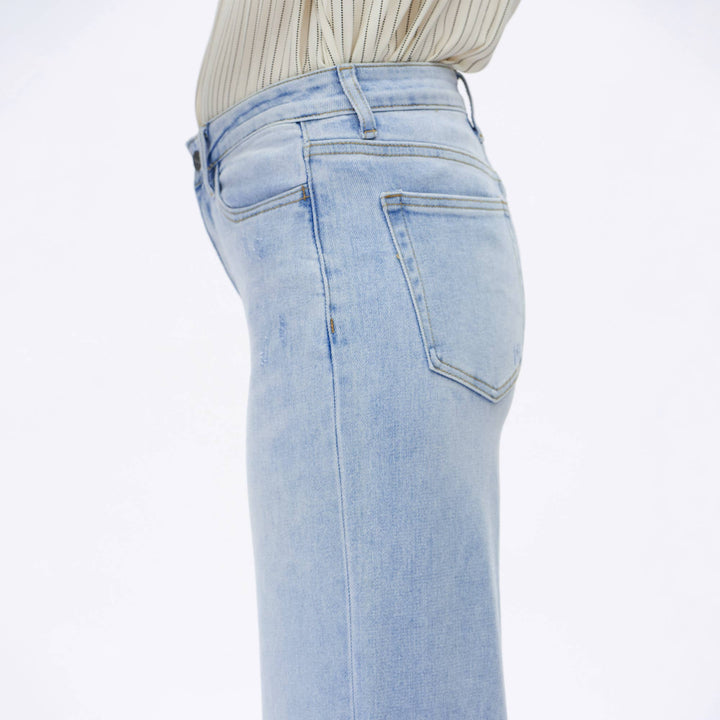 Rowanne Mid-Rise Wide Leg Jeans
