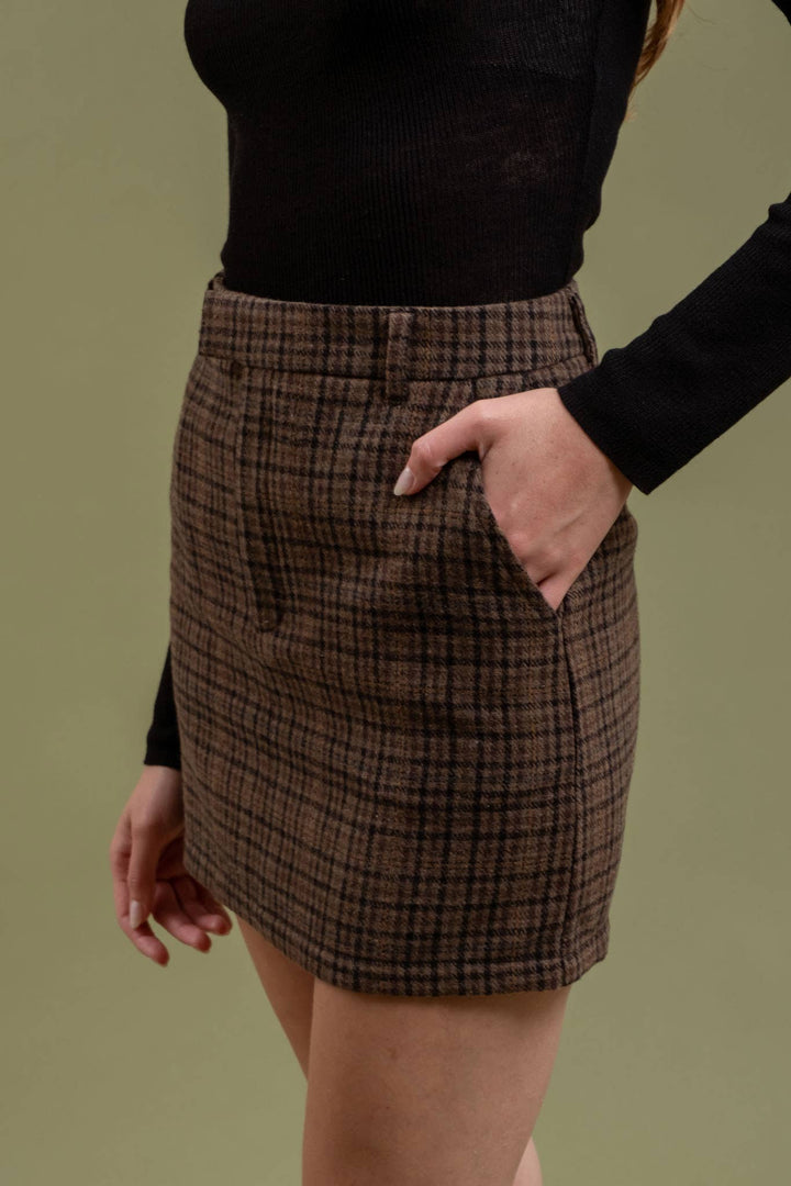 Marissa Plaid Mini Skirt