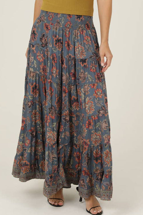 Vintage Bloom Maxi Skirt
