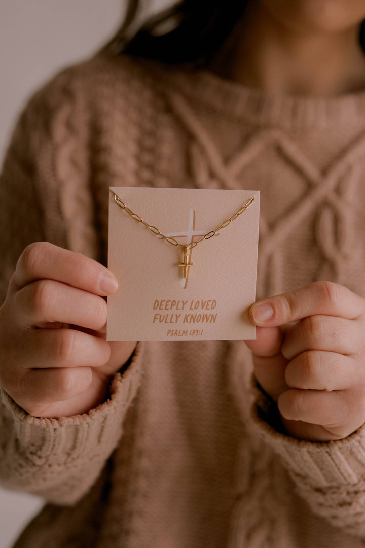 Deeply Loved Cross Necklace