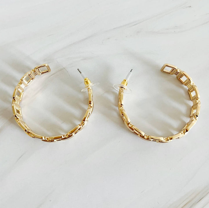 Linked Up Hoop Earrings