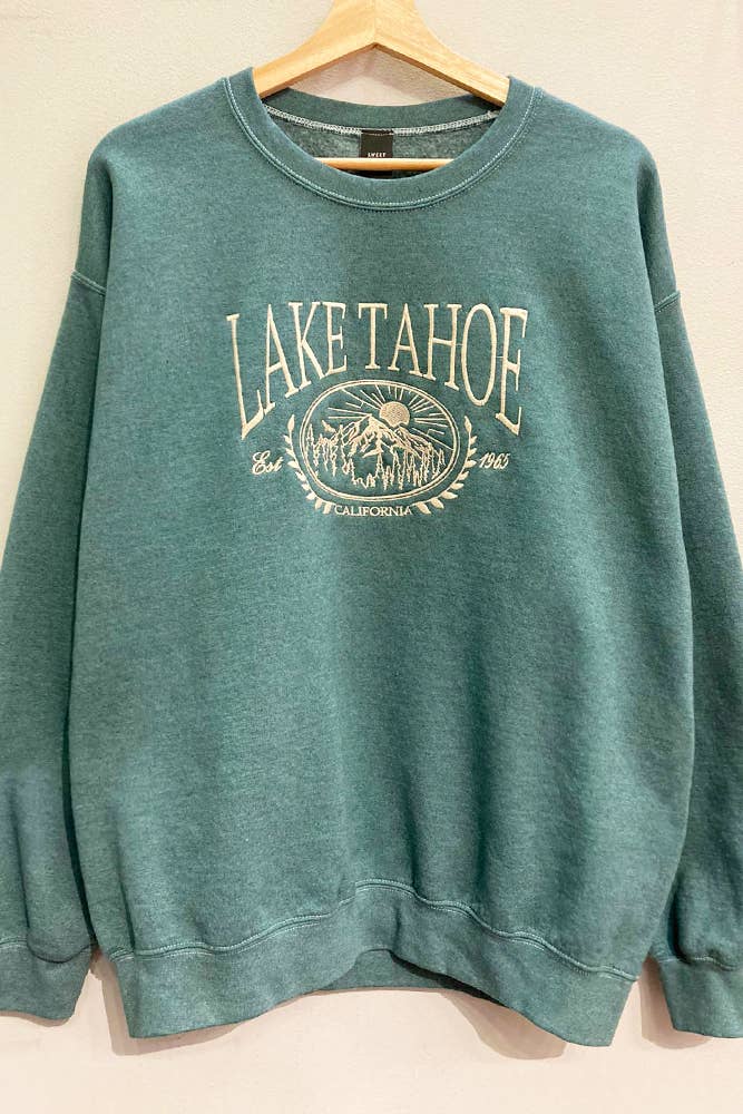 Lake Tahoe Embroidered Sweatshirt