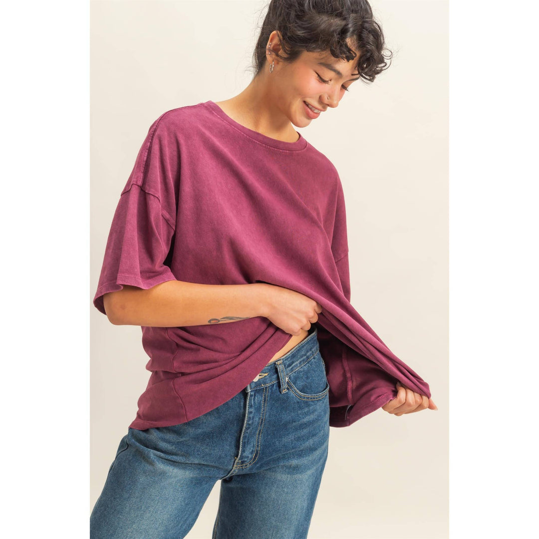 Mineral Wash Oversized Tee