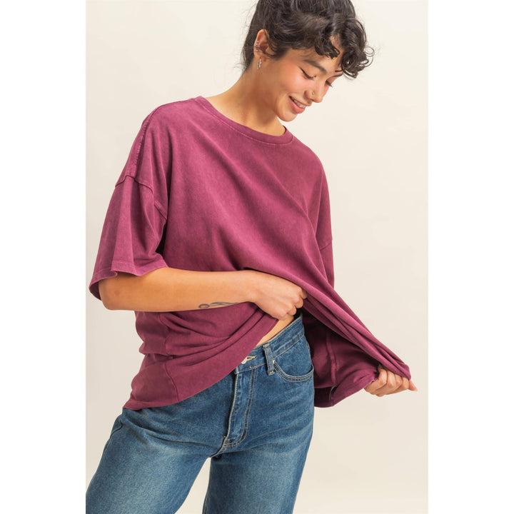 Mineral Wash Oversized Tee
