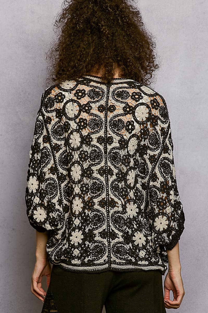 Cali Crochet Cardigan Top