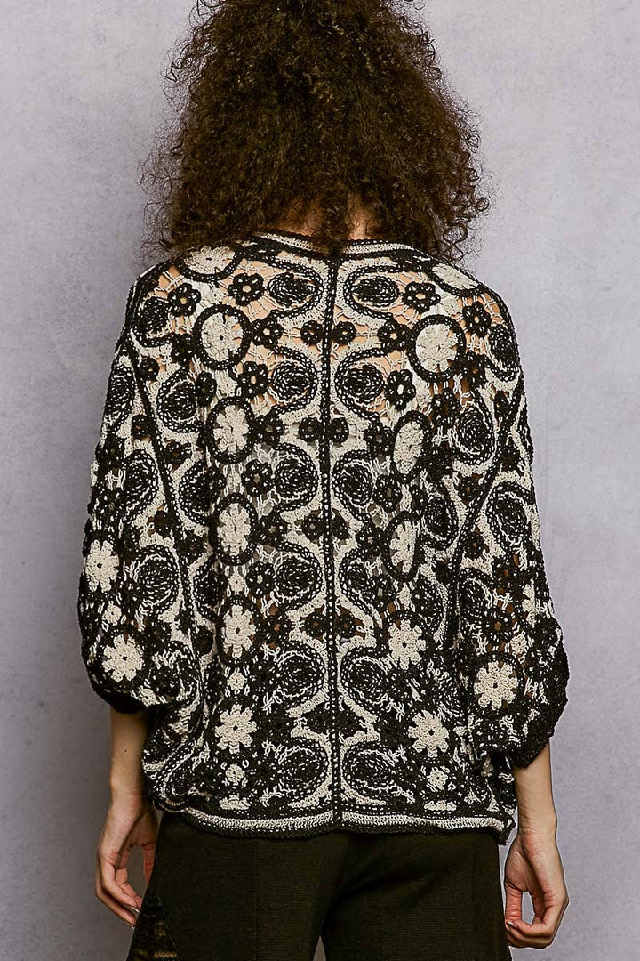 Cali Crochet Cardigan Top