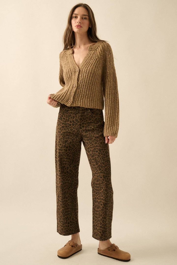 Wild Side Leopard Twill Pants